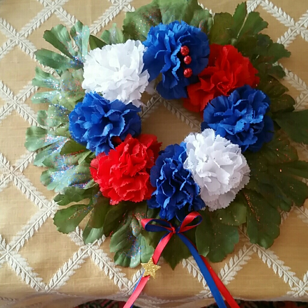 American handmade wreath